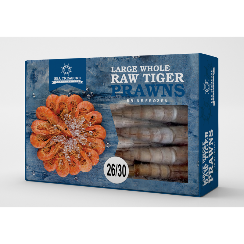 PRAWN LARGE WHOLE RAW TIGER 26/30
