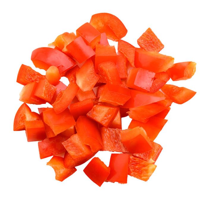 DICED CAPSICUM RED  1KG