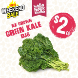 KALE CURLY GREEN BAG (kare mingimingi kakariki)