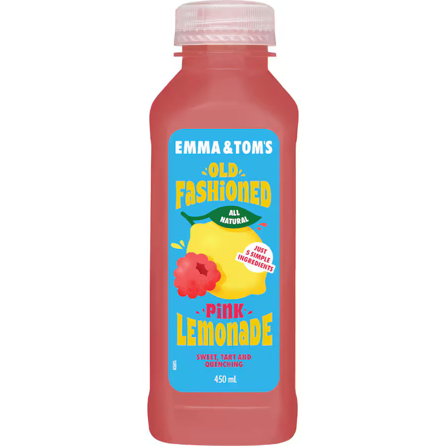 EMMA & TOMS QUENCHER LEMON/RASPBERRY/LEMONADE 450ML