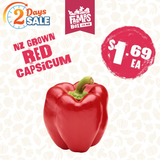 CAPSICUM RED EACH (Whero Kaupapa)