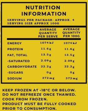 Crumbed Premium Fish Fingers 375G