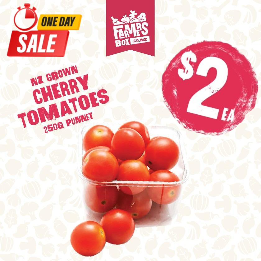TOMATOES CHERRY 250G PUNNET(here tōmato punnet)
