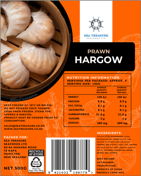 Frozen Prawn Hargrow 500g