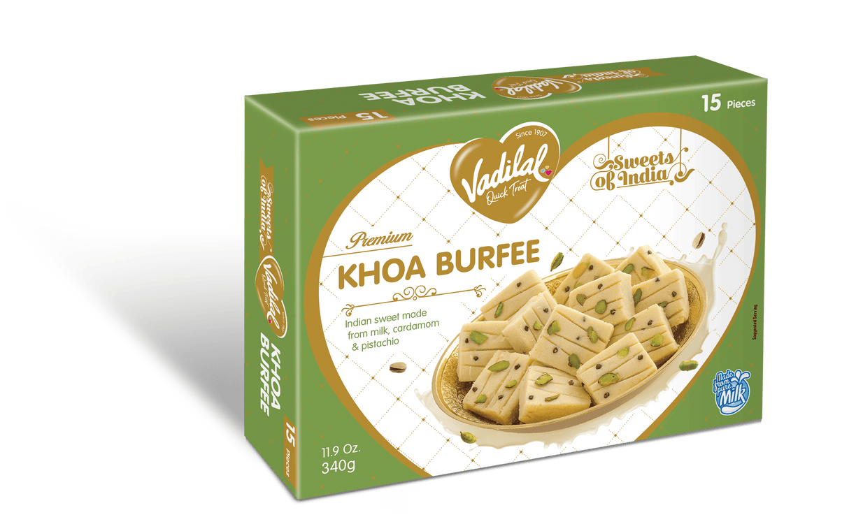 Vadilal Burfee Khoa 340g - Frozen Fruits & Veggies -    Farmers Box.