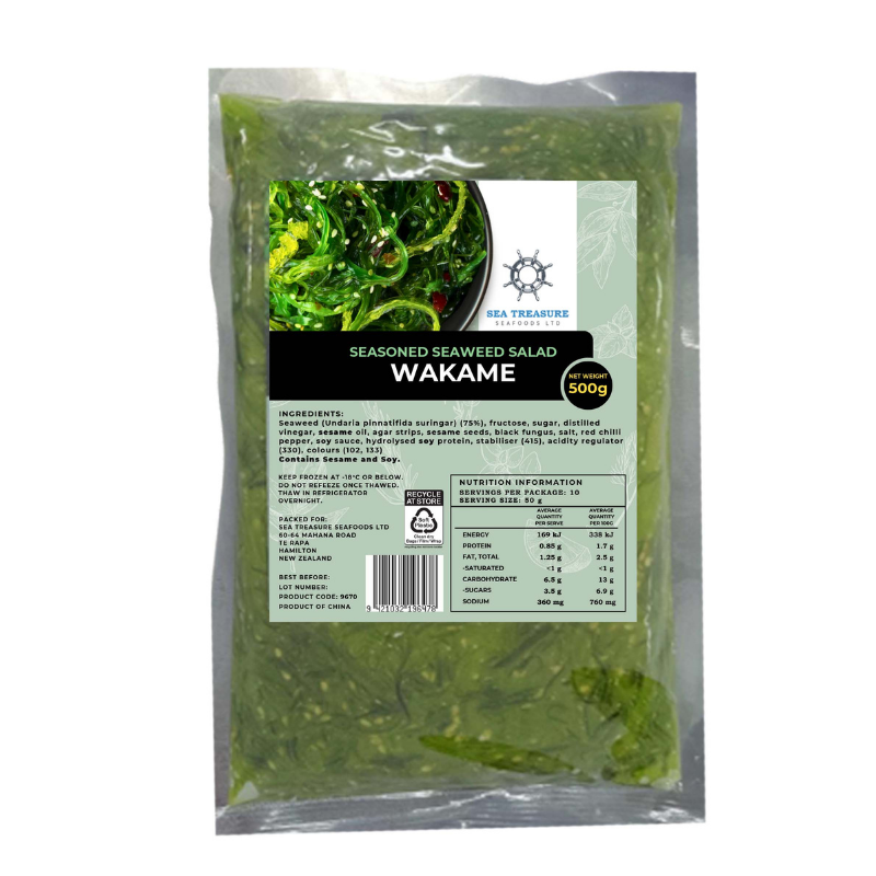 Frozen Wakame Seasoned Seaweed 500 gms