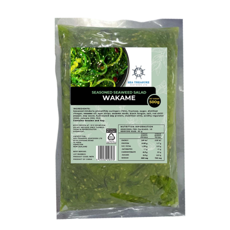 Frozen Wakame Seasoned Seaweed 500 gms