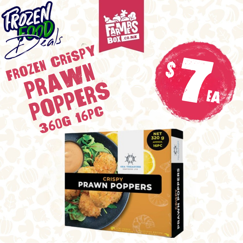 Frozen Crispy Prawn Poppers 360g 16pc