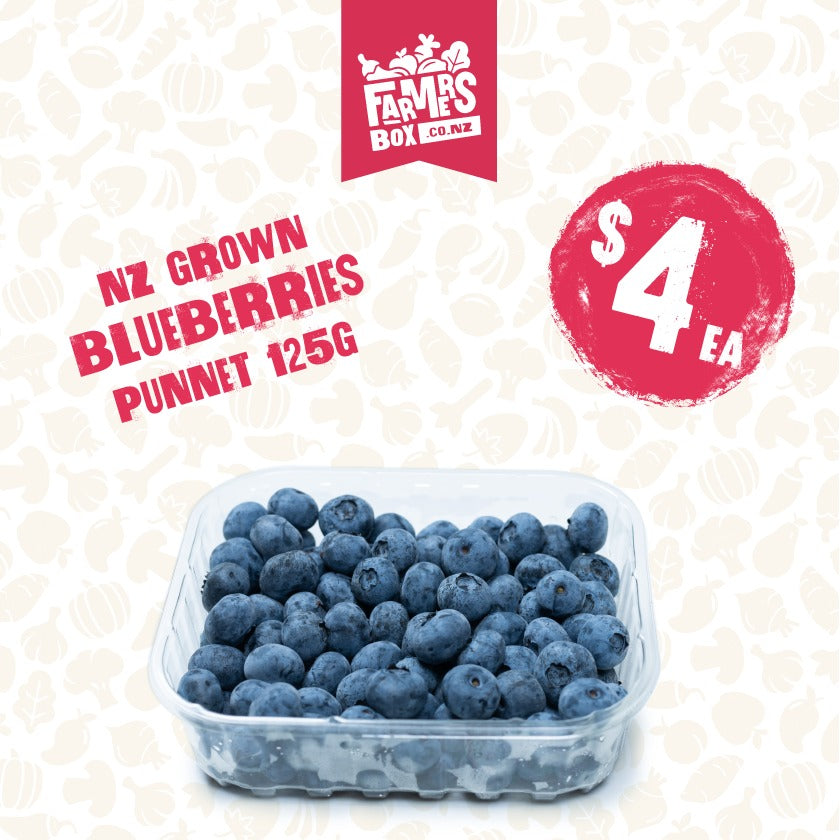 125G BERRIES BLUEBERRIES PP (NZ)  PUNNET (Turutu)