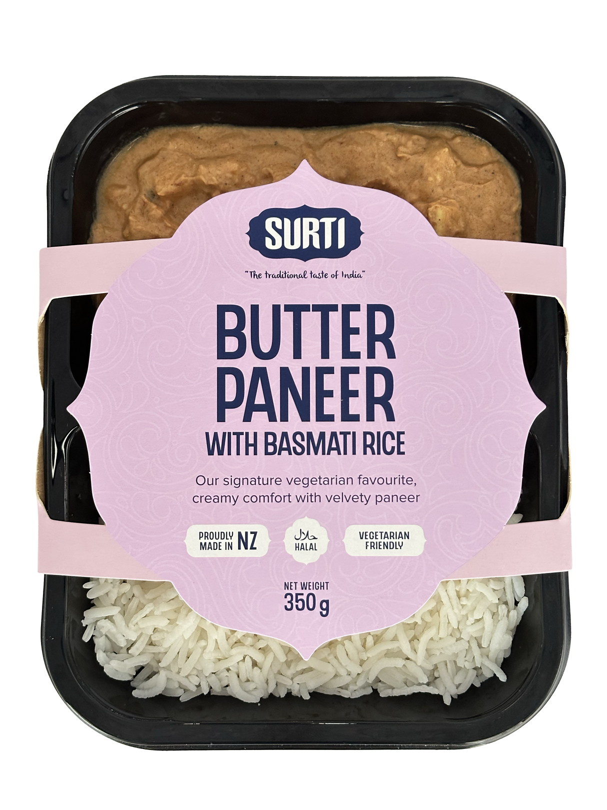 Frozen Butter Paneer with Rice Meal