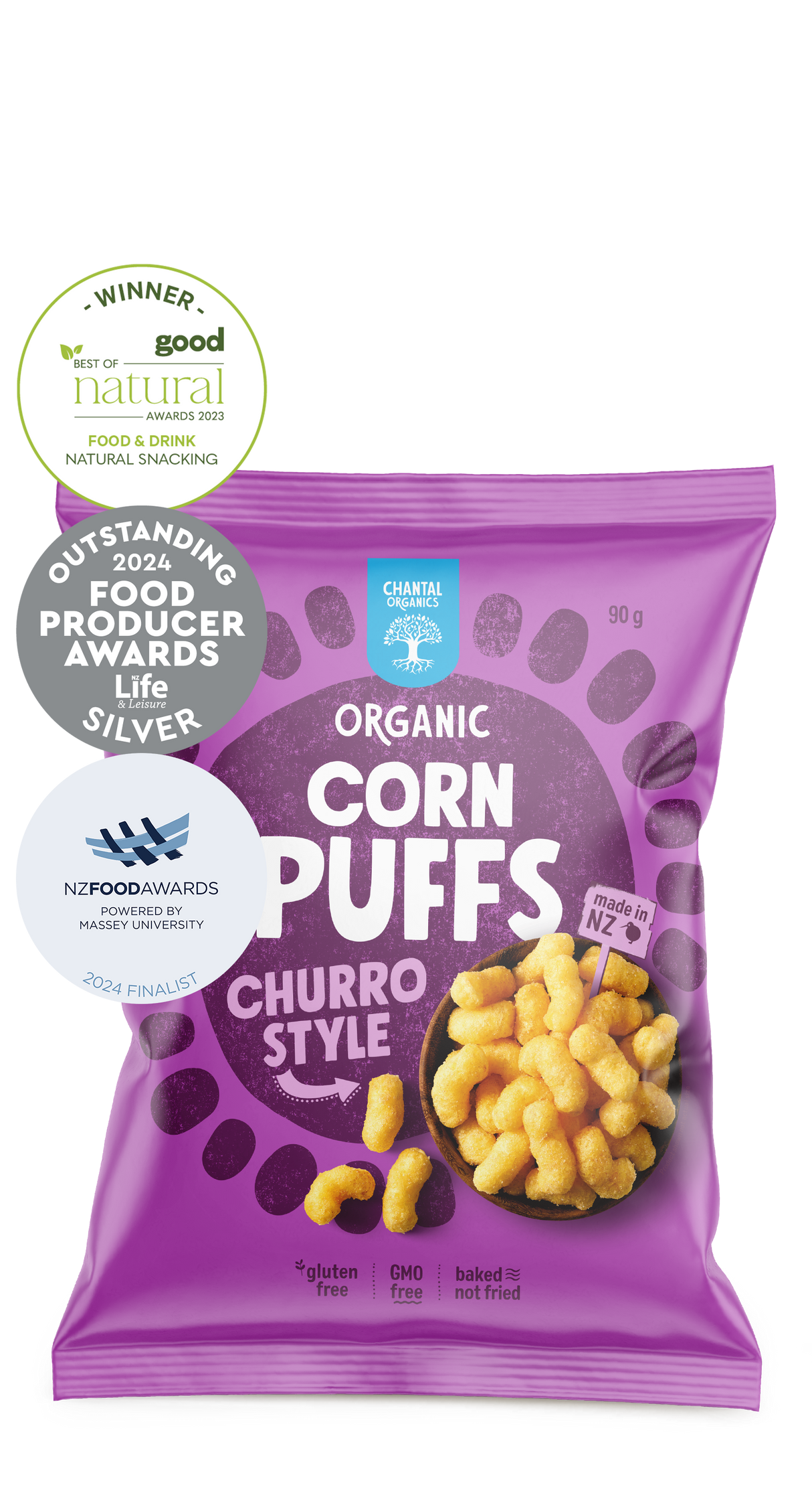 Organic Corn Puffs - 90 Grams
