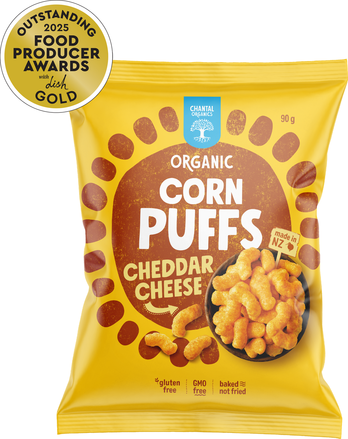 Organic Corn Puffs - 90 Grams