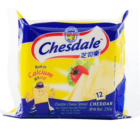 Chesdale Processed Cheese Slices Cheddar 250g -  -    Farmers Box.