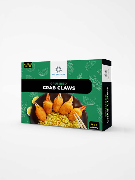 Frozen Crumbed Crab Claws 400gm