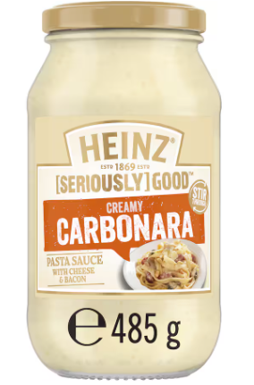 HEINZ  PASTA SAUCE CARBONARA 485G