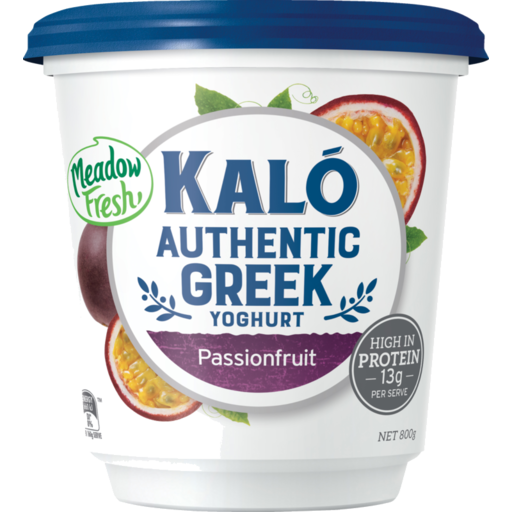 Meadow Fresh Kalo Passionfruit Authentic Greek Yoghurt 800G