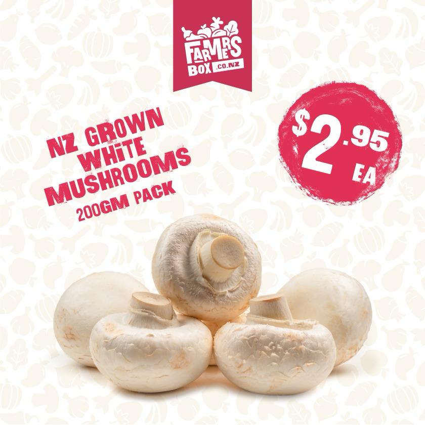 200 GMS MUSHROOMS WHITE BUTTON