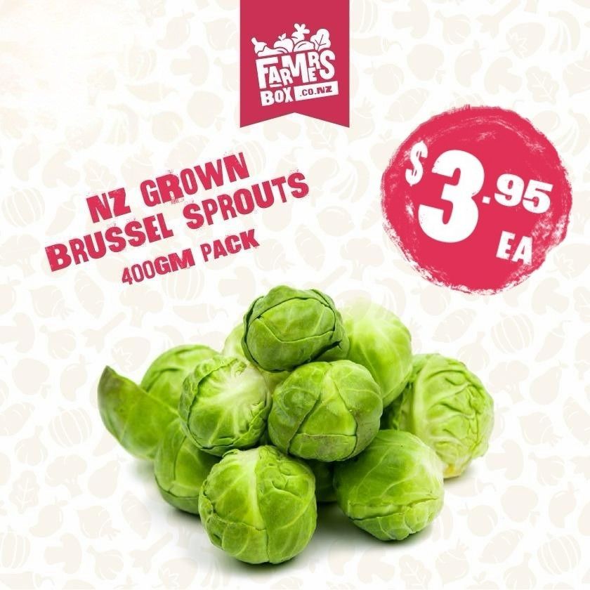 GREEN BRUSSELS SPROUT 400GM PP (Te Tipu o Te Parahu)