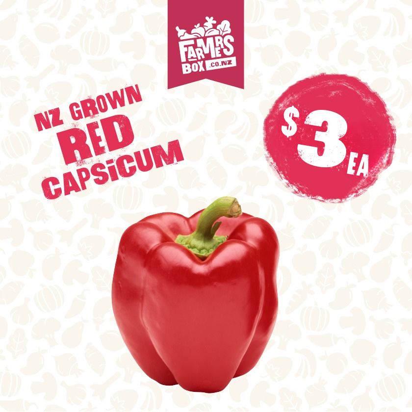 CAPSICUM RED EACH (Whero Kaupapa)