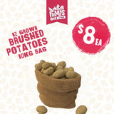 10KG BRUSHED/MULTIPURPOSE  POTATOES BAG (riwai)