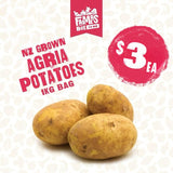 POTATOES AGRIA 1KG BAG ( Rīwai Agria)