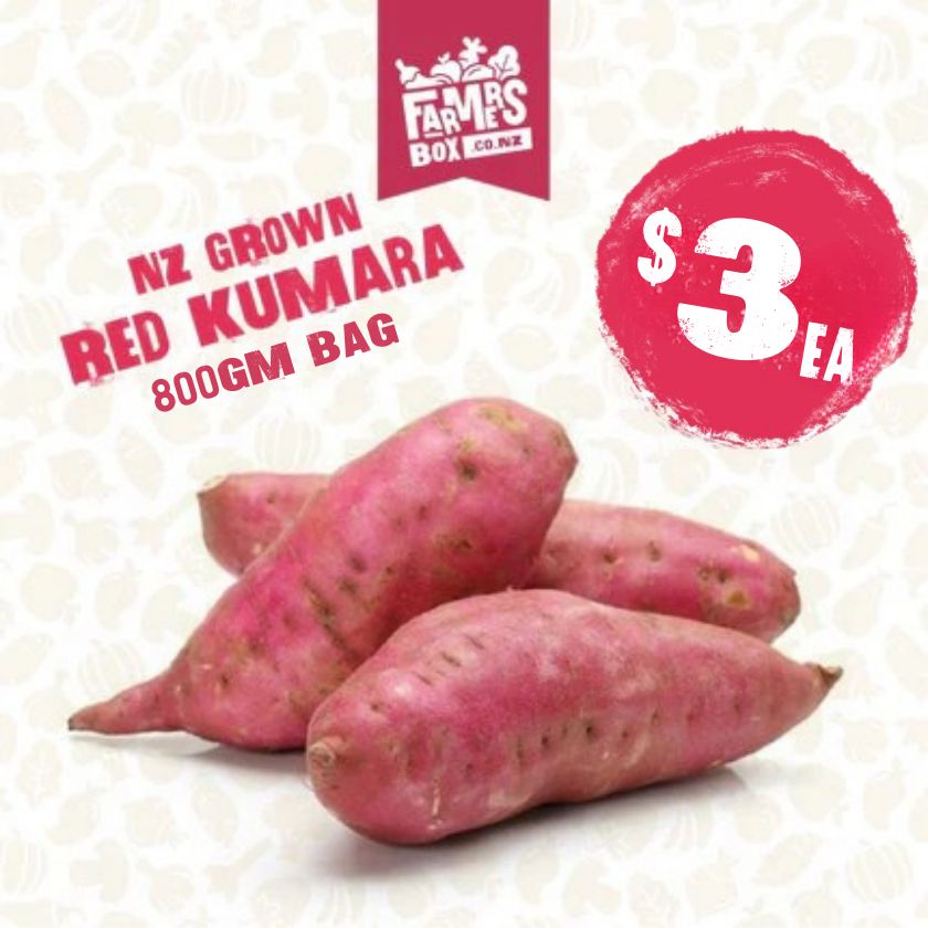 KUMARA RED 800G BAG (Kumara Whero) MEDIUM SIZE