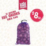 ONIONS RED 5KG BAG (Aniana Whero)