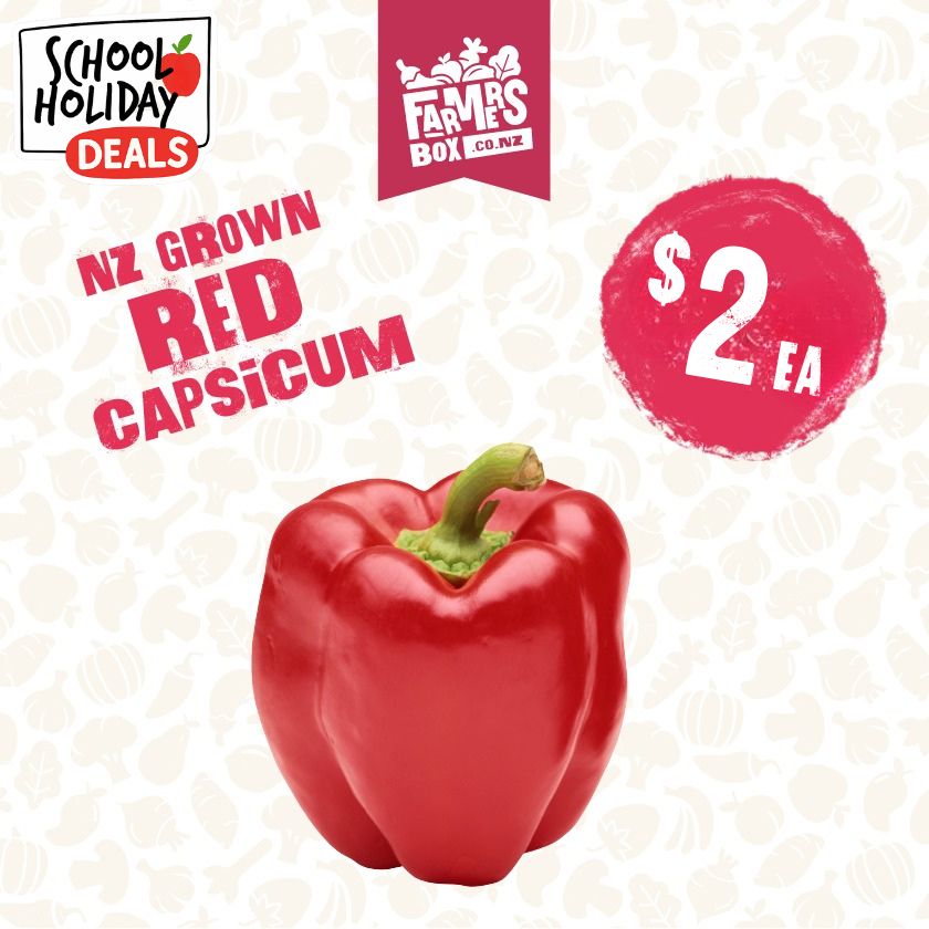 CAPSICUM RED EACH (Whero Kaupapa)