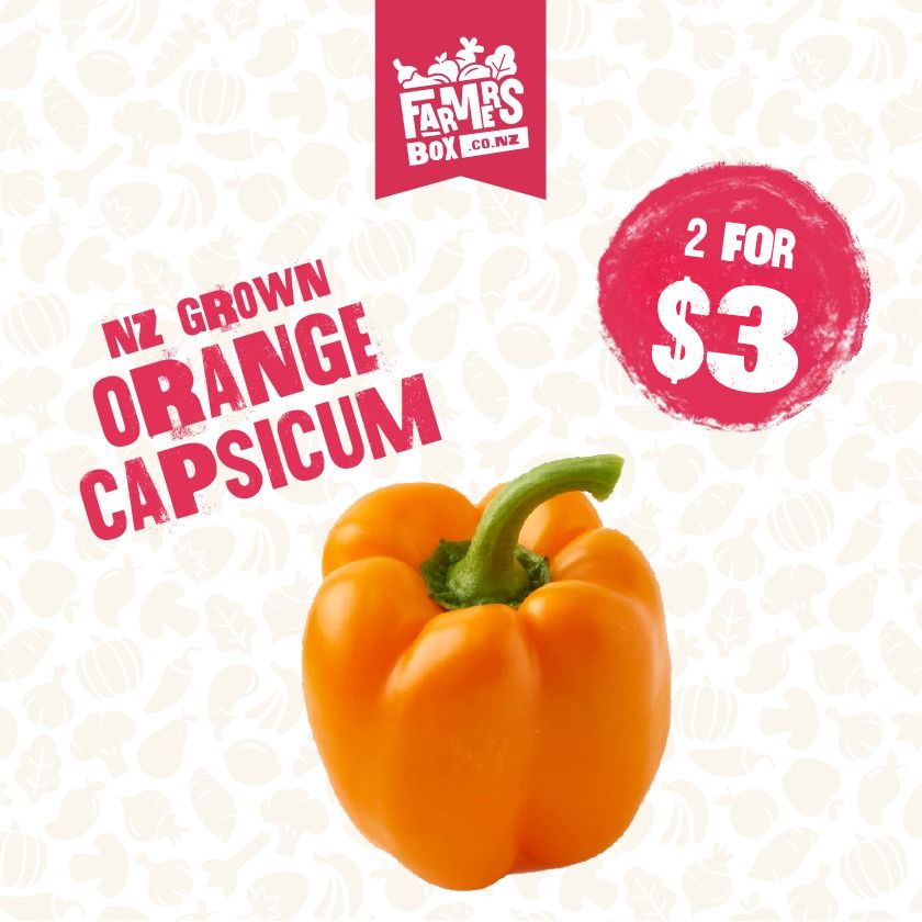 CAPSICUM ORANGE EACH (Karaka Kaupapa)
