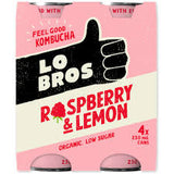 LO BROS ORGANIC KOMBUCHA 4x CAN 250ML