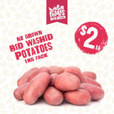 POTATOES RED WASHED 1KG BAG (Riwai Horoi Whero)