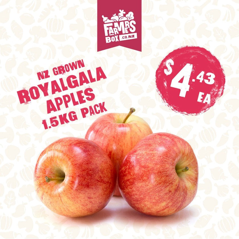 2kg Royal Gala Apples Crisp & Sweet Farmers Box