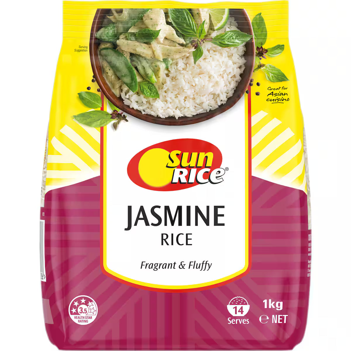SUNRICE JASMINE RICE 1KG