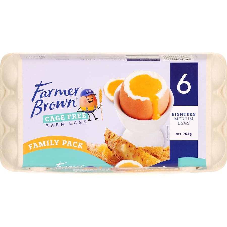 EGGS CAGE FREE 18 PACK SIZE 6