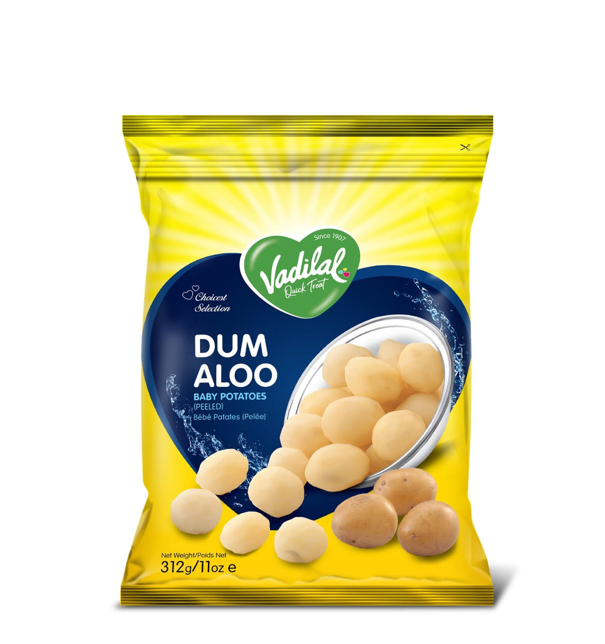 Vadilal Dum Aloo Baby Potatoes 312g - Frozen Fruits & Veggies -    Farmers Box.