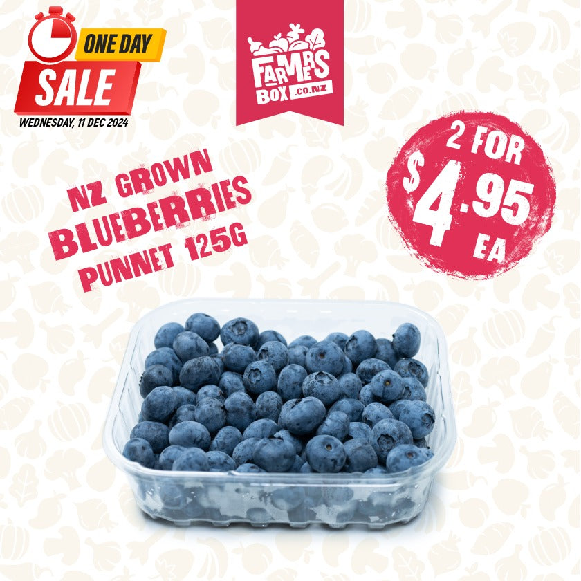 BERRIES BLUEBERRIES PP (NZ) 125G PUNNET (Turutu)