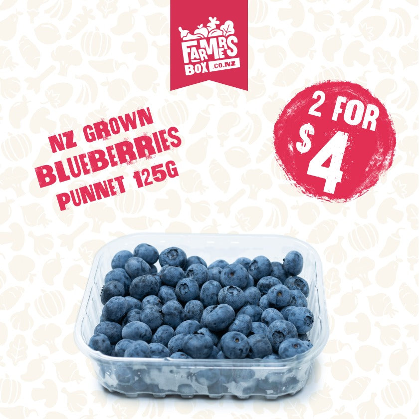 125G BERRIES BLUEBERRIES PP (NZ)  PUNNET (Turutu)