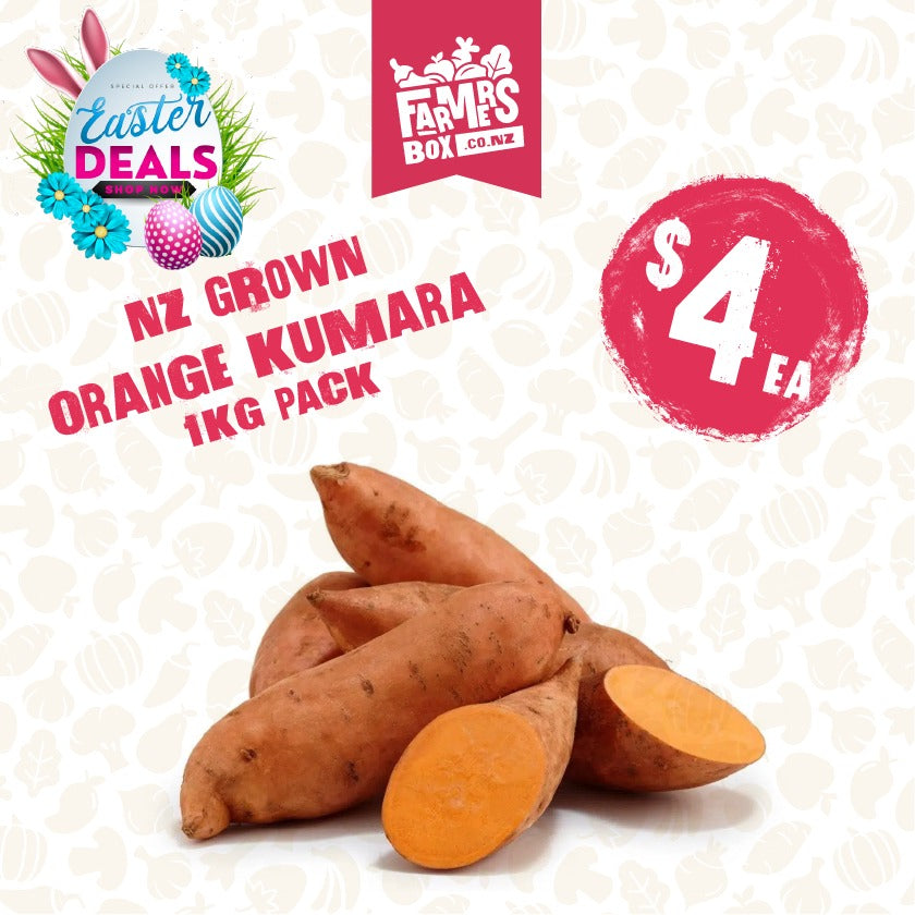 KUMARA ORANGE 1KG BAG (Kumara Karaka)