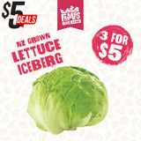 LETTUCE ICEBERG FRESH CUT EACH( Rētihi)