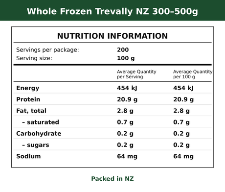 Frozen Whole Trevally 300-500G