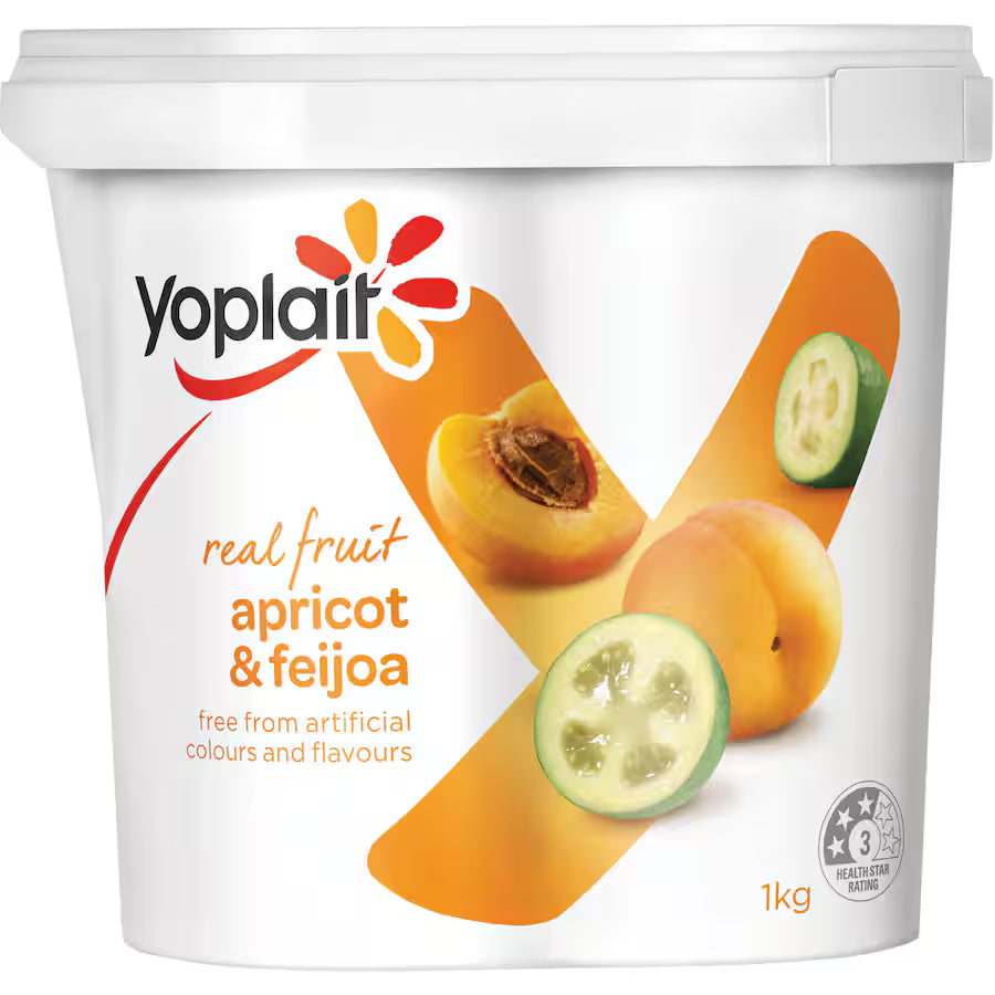 Yoplait Yoghurt Apriot & Feijoa 1kg - Dairy & Eggs -    Farmers Box.