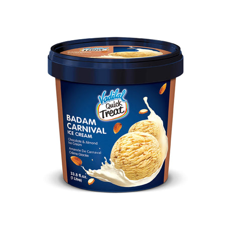 Vadilal Badam Carnival Ice Cream 100ml - Frozen Dessert -    Farmers Box.