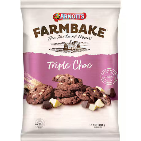 ARNOTT'S FARMBAKE COOKIES 310G - Snacks -    Farmers Box.