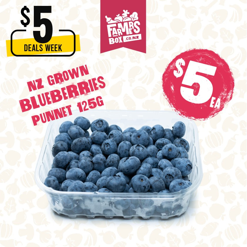 125G BERRIES BLUEBERRIES PP (NZ)  PUNNET (Turutu)