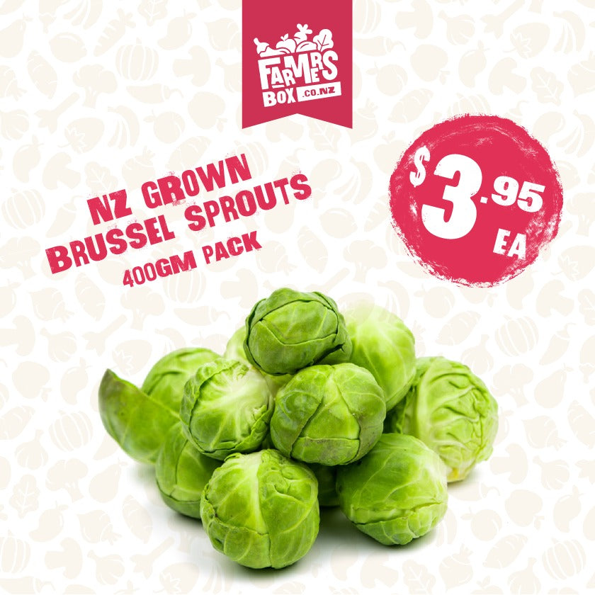 GREEN BRUSSELS SPROUT 400GM PP (Te Tipu o Te Parahu)