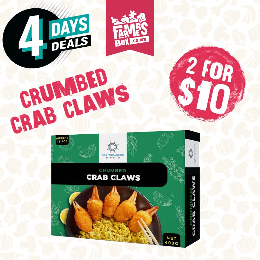 Frozen Crumbed Crab Claws 400gm