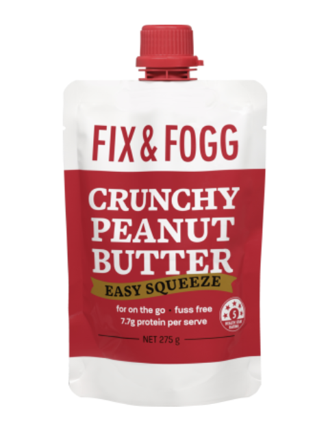 Fix & Fogg Crunchy Peanut Butter Easy Squeeze 275G