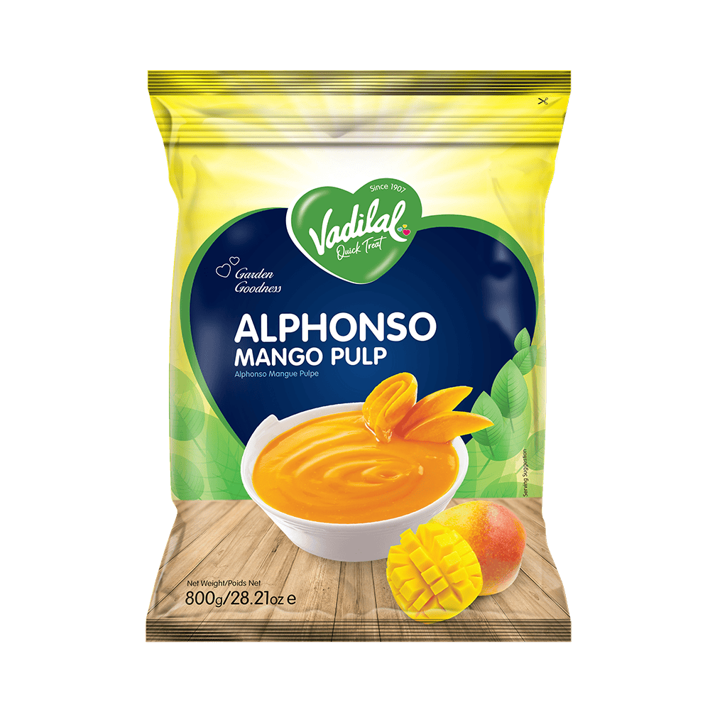 Vadilal Alphonso Mango Slices 312g*12 - Frozen Fruits & Veggies -    Farmers Box.