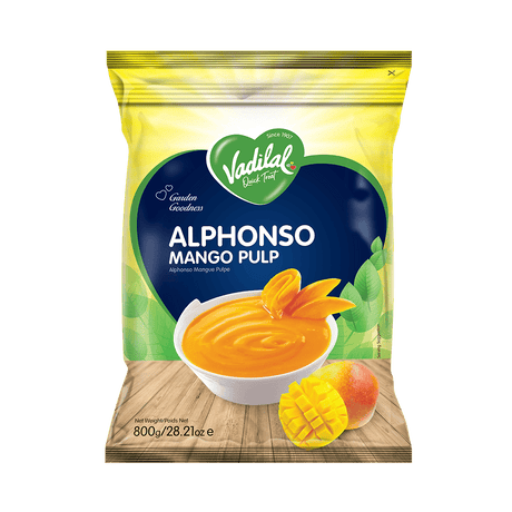 Vadilal Alphonso Mango Slices 312g*12 - Frozen Fruits & Veggies -    Farmers Box.