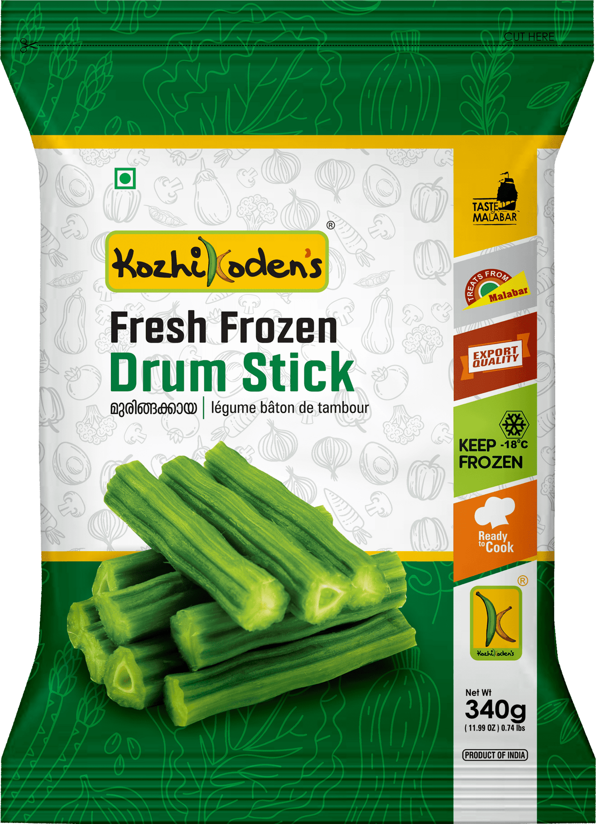 Frozen Drumstick 340g (Kozhikoden’s)